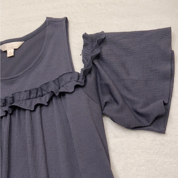 LC Lauren Conrad Ruffle Cold-Shoulder Dress - Picture 9 of 10